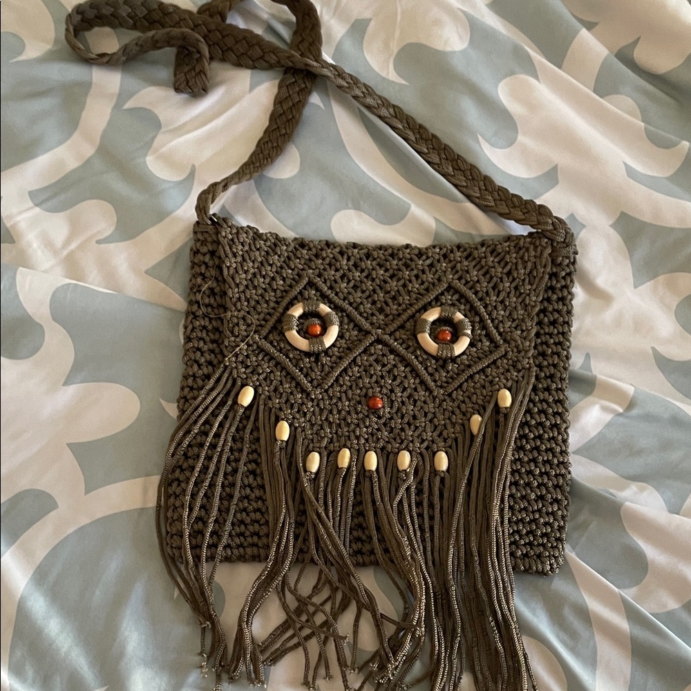 Boho Chic Braided Crossbody Bag